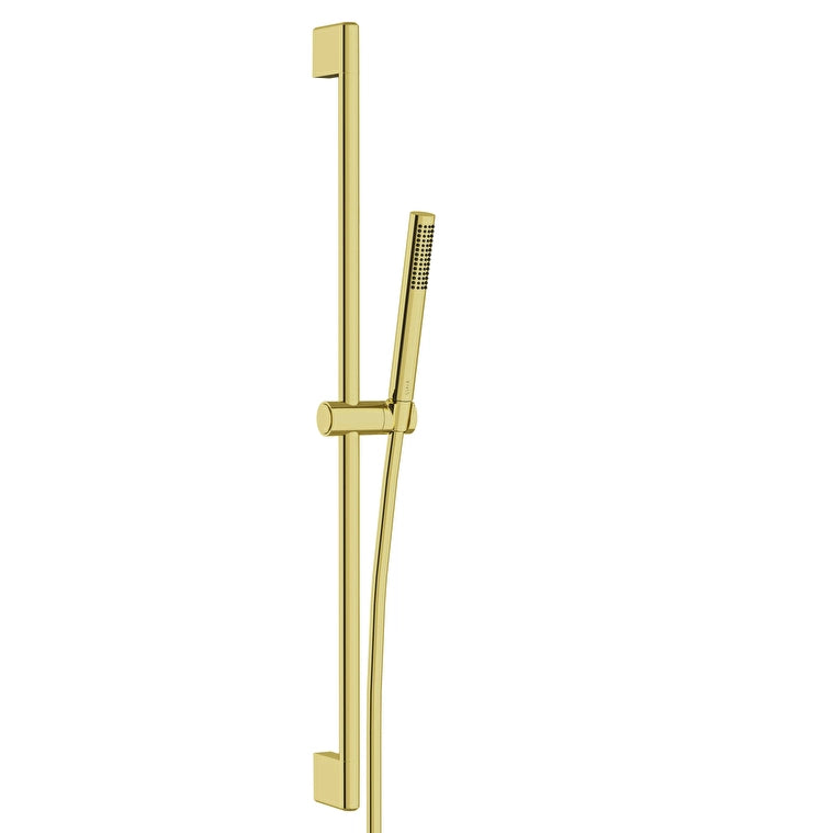 VitrA Prime Round Stick Round Sürgülü El Duşu Takımı, Soft Altın 