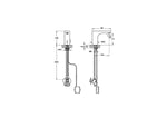 Vitra Root Round Temassız Lavabo Bataryası  (Pilli - Çift Su Girişli)