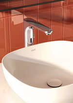Vitra Root Round Temassız Lavabo Bataryası (Çanak) (Elektrikli, Çift Su Girişli)