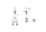 VitrA Origin Temassız Lavabo Bataryası  (Pilli - Çift Su Girişli), Fırçalı Nikel