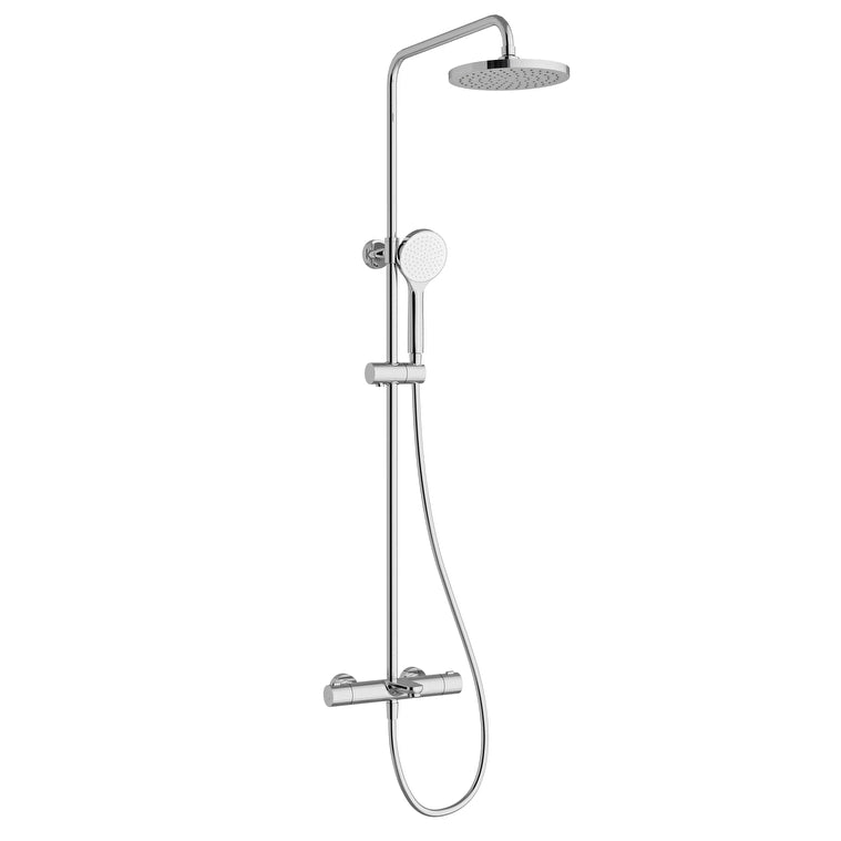 Artema Aquaheat Joy Round 200 Banyo Bataryalı Duş Sistemi, Parlak Krom