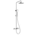 Artema Aquaheat Joy Round 200 Banyo Bataryalı Duş Sistemi, Parlak Krom