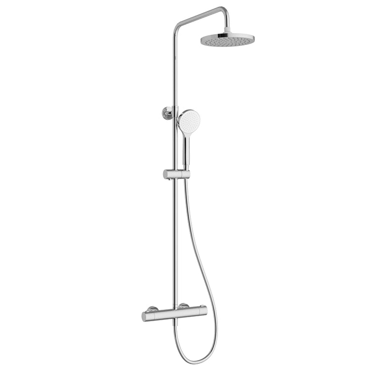 Artema Aquaheat Joy Round 200 Duş Bataryalı Duş Sistemi, Parlak Krom
