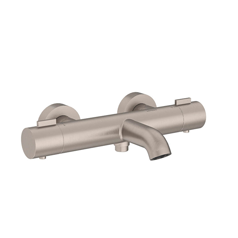 Artema Base Round Termostatik Banyo Bataryası, Fırçalı Nikel