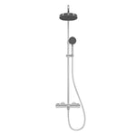 Artema Base Round 200 Termostatik Banyo Bataryalı Duş Sistemi, Parlak Krom