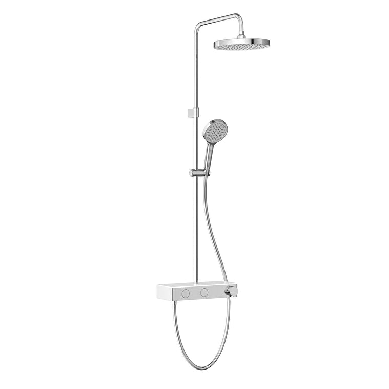 Artema Core Round 250 Termostatik Duş Bataryalı Duş Sistemi, Parlak Krom
