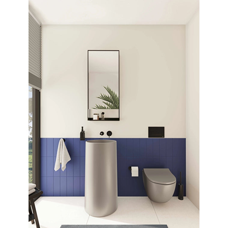 VitrA Sento Asma Klozet, Rim-ex, Gizli Montajlı, 54 cm, Mat Taş Gri