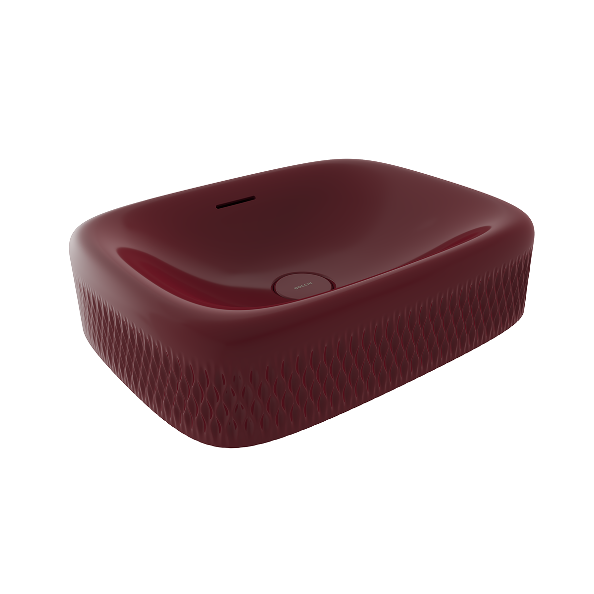 Bocchi New Age Tezgah Üstü Lavabo 55 cm P.Burgonya Bordosu