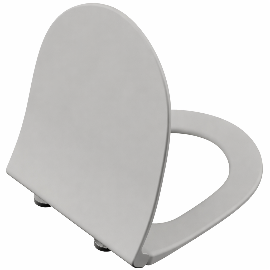 VitrA Sento Klozet Kapağı, Slim, Duroplast, Sök Tak, Mat Taş Gri