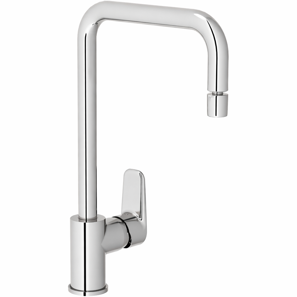Artema Flow Soft U Tipi Mafsallı Eviye Bataryası, Parlak Krom