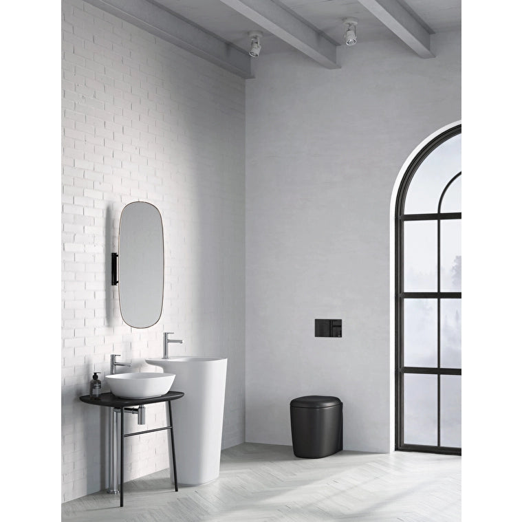 VitrA Plural Rim-Ex Kanalsız Asma Klozet, 55 cm, Mat Siyah