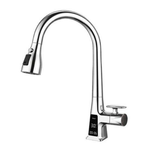 fleko-ligth-krom-dijital-spiralli-mutfak-eviye-bataryasi