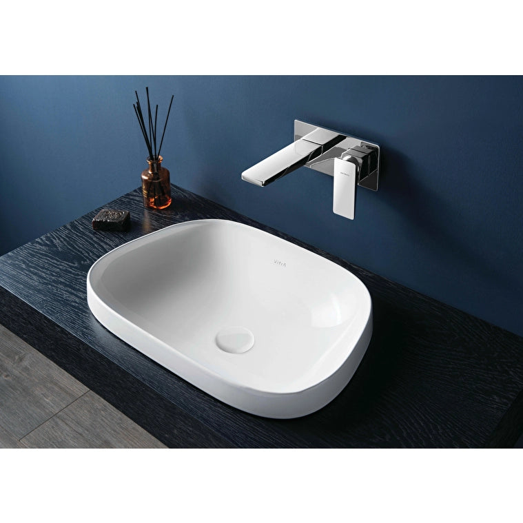 VitrA Frame Yarım Tezgahüstü Lavabo, Tv Shape, 55x39 cm