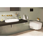 VitrA Frame Yarım Tezgahüstü Lavabo, Tv Shape, 55x39 cm, Mat Beyaz