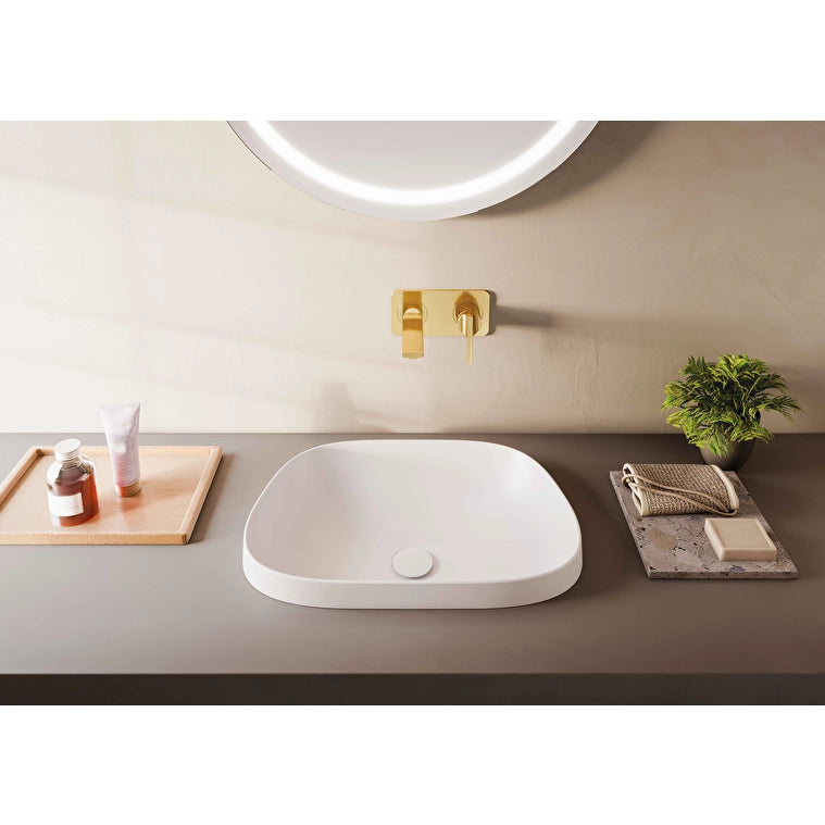 VitrA Frame Yarım Tezgahüstü Lavabo, Tv Shape, 55x39 cm