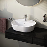 VitrA Geo Tezgah Üstü Lavabo, Oval, 55x43 cm, Mat Beyaz