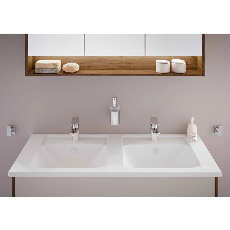 VitrA Integra Etajerli Çift Gözlü Lavabo, 120x47 cm