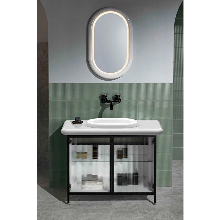 VitrA Liquid Oval Tezgah Üstü Lavabo, 53 cm