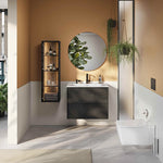 VitrA Suit Lavabo Bataryası (Yandan), Parlak Siyah