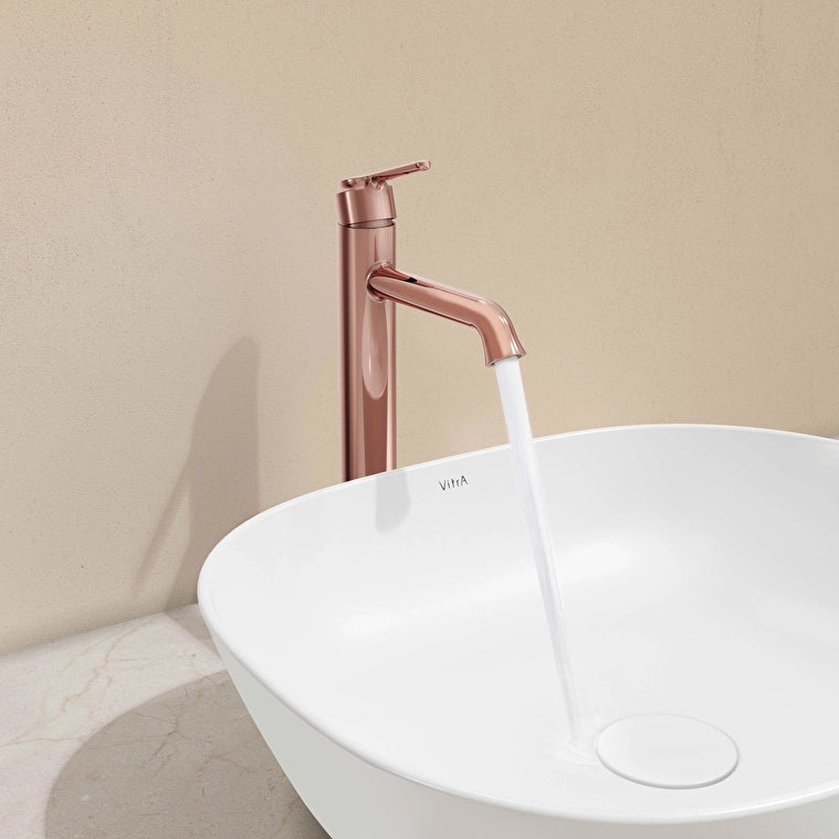 VitrA Origin Classic Lavabo Bataryası (Üstten Kumandalı, Çanak), Soft Bakır