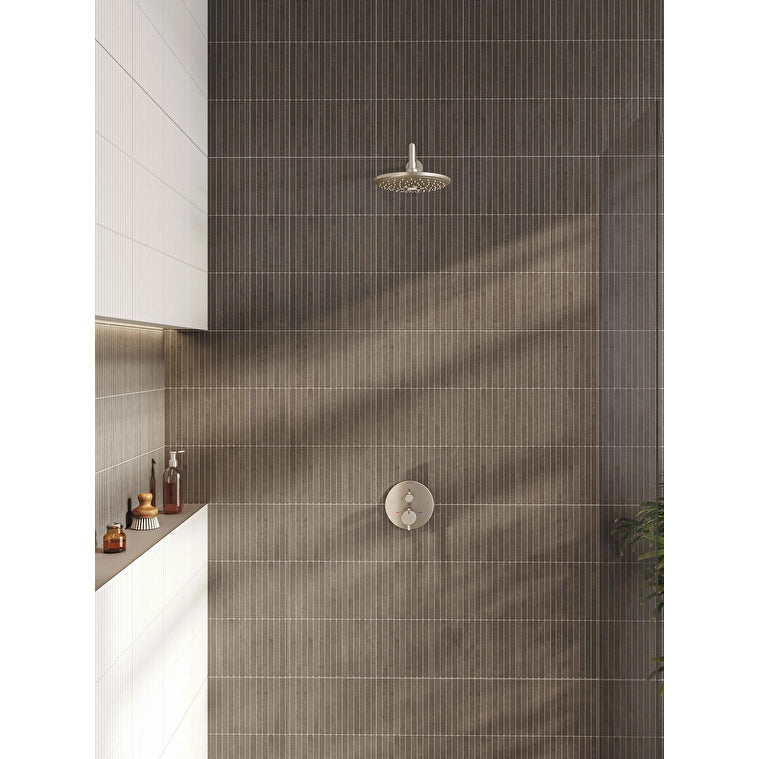 VitrA Origin Ankastre Termostatik Duş Bataryası (V-Box) (Sıva Üstü Grubu), Fırçalı Nikel