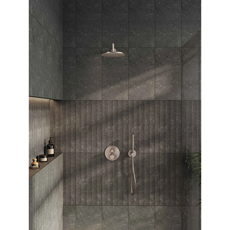 VitrA Origin Ankastre Termostatik Banyo Bataryası (V-Box) (Sıva Üstü Grubu), Fırçalı Nikel
