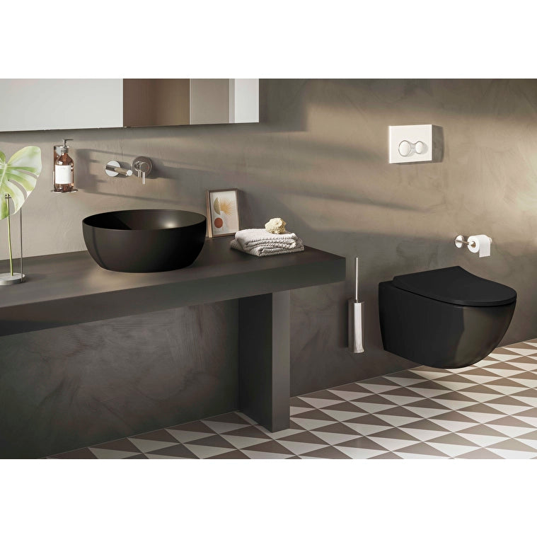 VitrA Outline Yuvarlak Çanak Lavabo, 40 cm, Mat Siyah