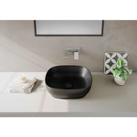 VitrA Outline Kare Çanak Lavabo, 48 cm, Mat Siyah