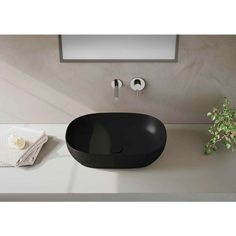 VitrA Outline Oval Çanak Lavabo, 60 cm, Mat Siyah