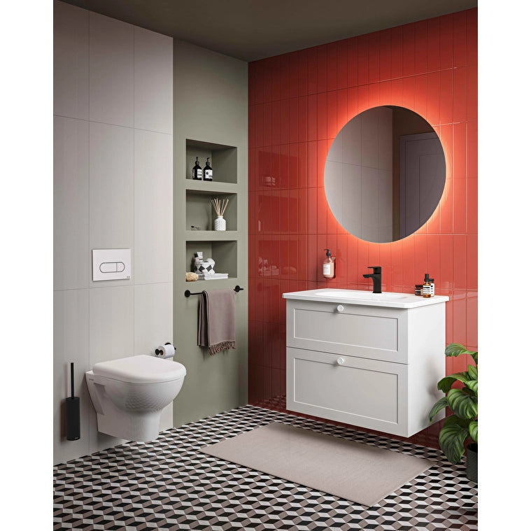 VitrA Root Round Kumanda Paneli, Parlak Beyaz
