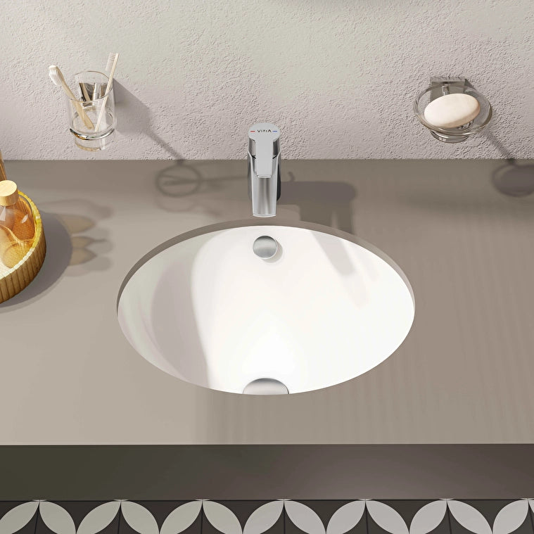 VitrA S20 Tezgahaltı Lavabo, Oval, Kompakt, 45x38 cm