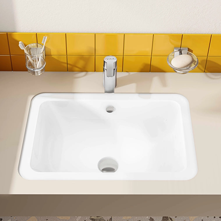 VitrA S20 Tezgahaltı Lavabo, Dikdörtgen, 55x37 cm