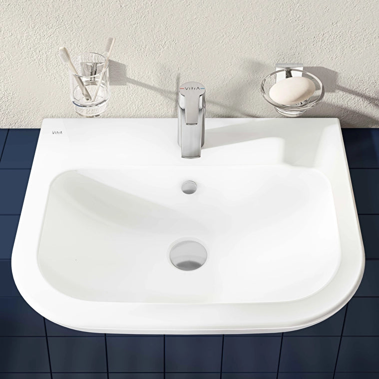 VitrA S20 Yarım Tezgah Lavabo, 55 cm
