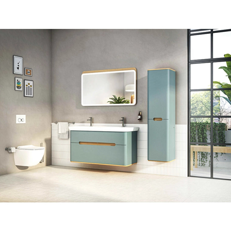 VitrA Sento Etajerli Çift Gzölü Lavabo, 130x49 cm