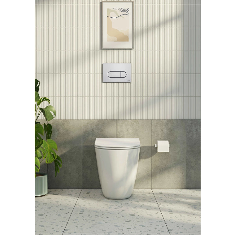 VitrA Sento Yerden Klozet, Rim-ex, Duvara Tam Dayalı, 54 cm