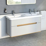 VitrA Sento Etajerli Çift Gzölü Lavabo, 130x49 cm