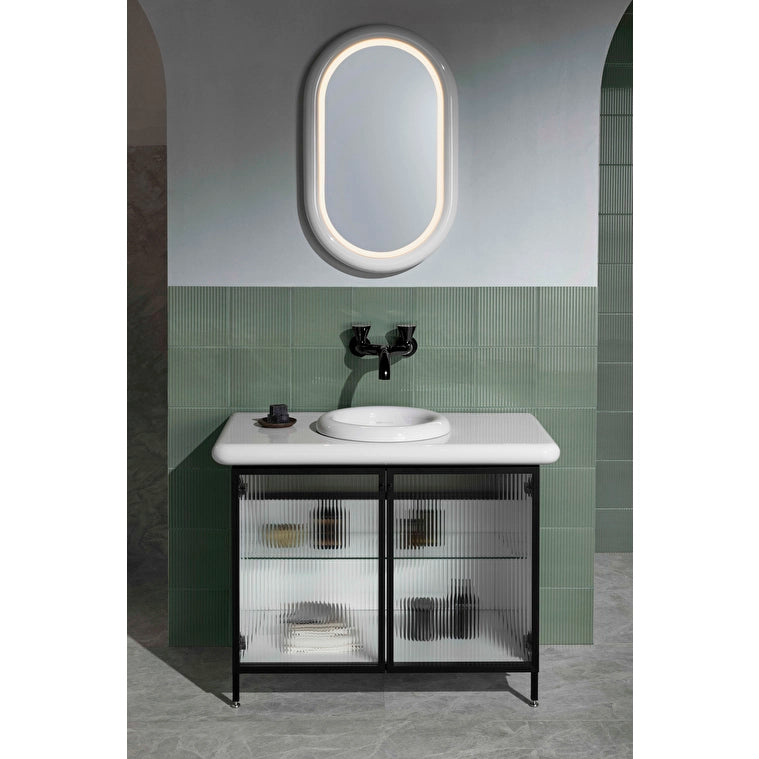 VitrA Liquid Duvardan Aplike Lavabo Bataryası, Parlak Siyah