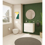 VitrA S20 Round Etajerli Lavabo, Yuvarlak, 80x46 cm