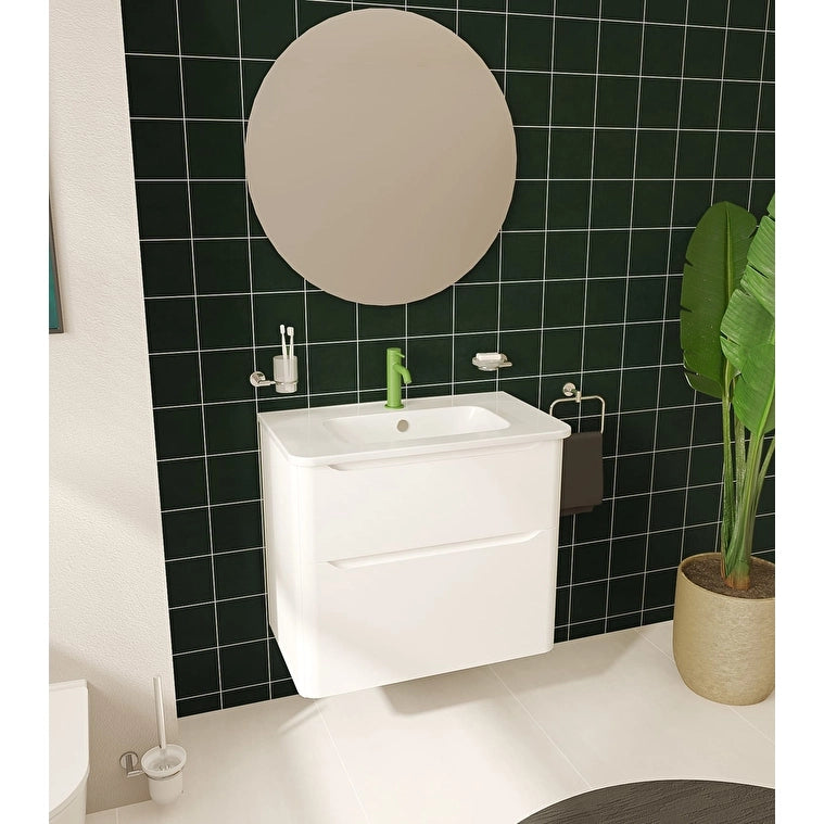 VitrA S20 Round Etajerli Lavabo, Yuvarlak, 80x46 cm
