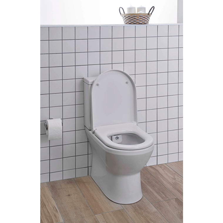 VitrA Integra Round Takım Klozet Rim-ex, Duvara Tam Dayalı, 62 cm, Beyaz