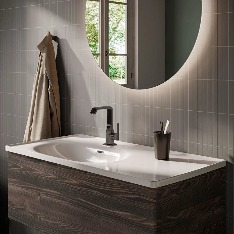 VitrA Suit Lavabo Bataryası (Yandan), Parlak Siyah