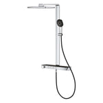 Grohe Rainshower Aqua Pure SmartControl Duş Sistemi, Duvara Monte, Termostatik Bataryalı Duş Kolonu, Siyah-Krom
