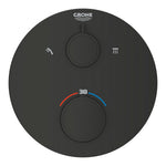 Grohe Grohtherm Termostatik Banyo/Duş Bataryası (Sıva Üstü Grubu), 2 Yollu, Mat Siyah