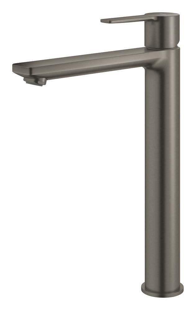 Grohe Lineare Tezgah Üstü Lavabo Bataryası, Fırçalı Sert Grafit