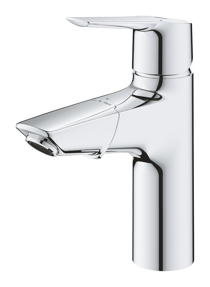 Grohe GROHE StartBasin bataryası - M-Size - çekilebilir çıkış ucu - iterek açma sifon seti