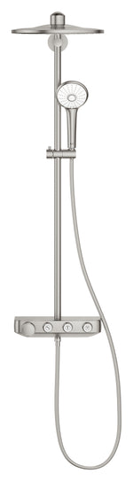 Grohe Euphoria SmartControl 310 Duo Duş Sistemi, Duvara Monte, Termostatik Bataryalı Duş Kolonu, Paslanmaz Çelik