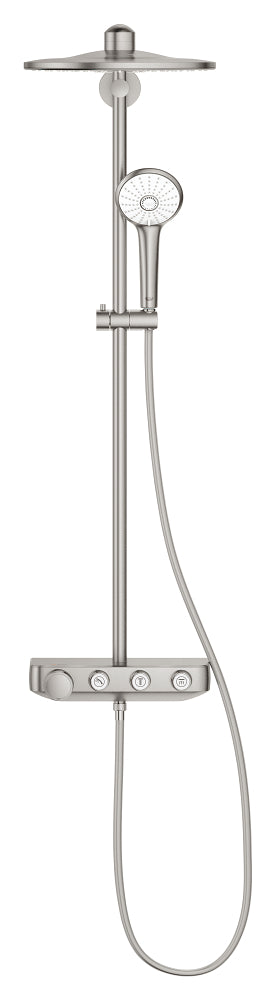 Grohe Euphoria SmartControl 310 Duo Duş Sistemi, Duvara Monte, Termostatik Bataryalı Duş Kolonu, Paslanmaz Çelik