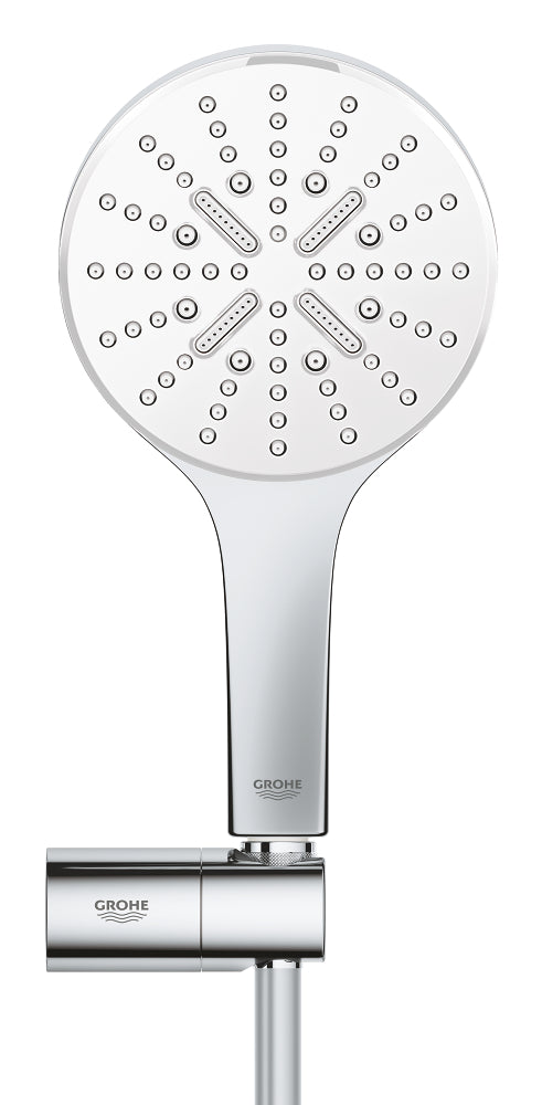 Grohe RainShower SmartActive 130 El Duşu, 3 Akışlı, Krom-Beyaz