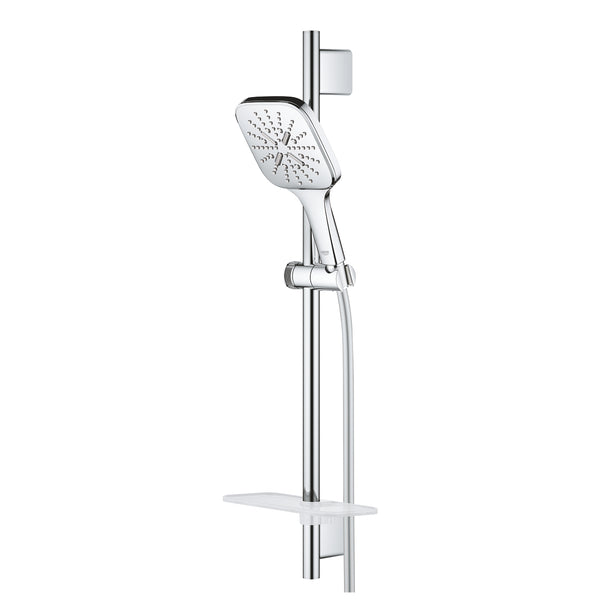 Grohe RainShower SmartActive 130 Cube Sürgülü Duş Seti, 3 Fonksiyonlu