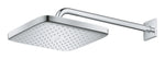 Grohe Tempesta 250 Kare Tepe Duşu Tek Akışlı, 25 cm (Duvardan Dirsek Dahil)